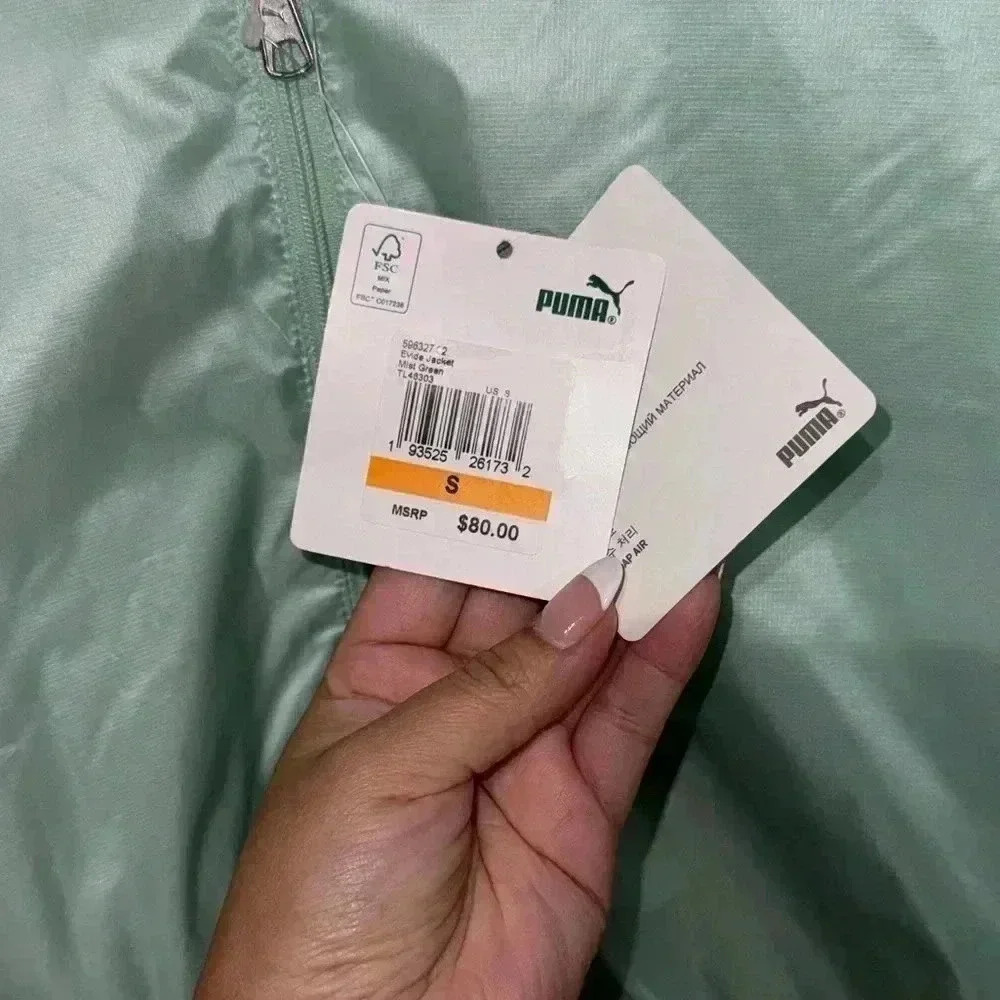 PUMA - WOMENS EVIDE JACKET Mist Green - Picture 7 of 8